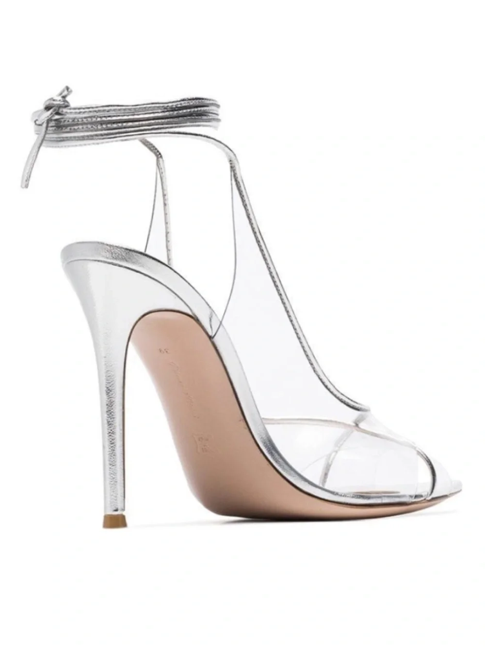 Gianvito Rossi silver plexi